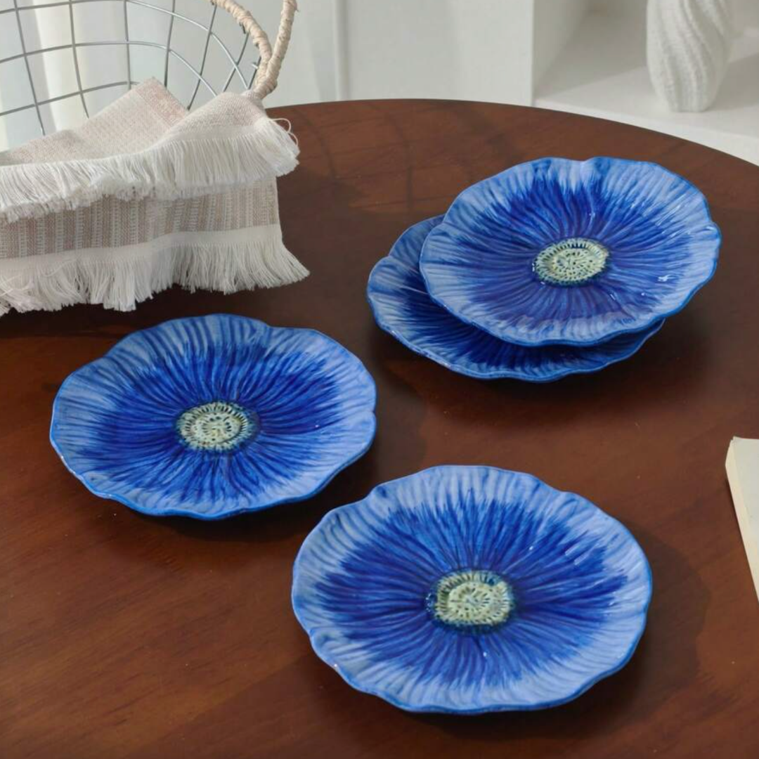 Platos Azules Plastico
