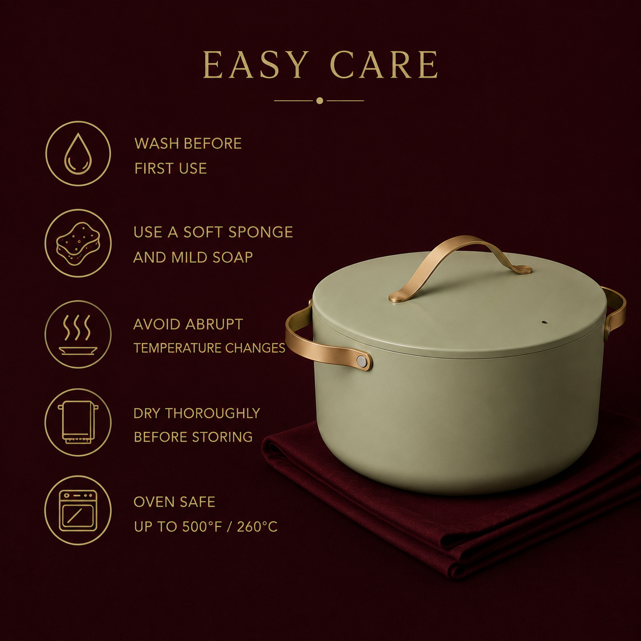 Sage Ceramic Dutch Oven