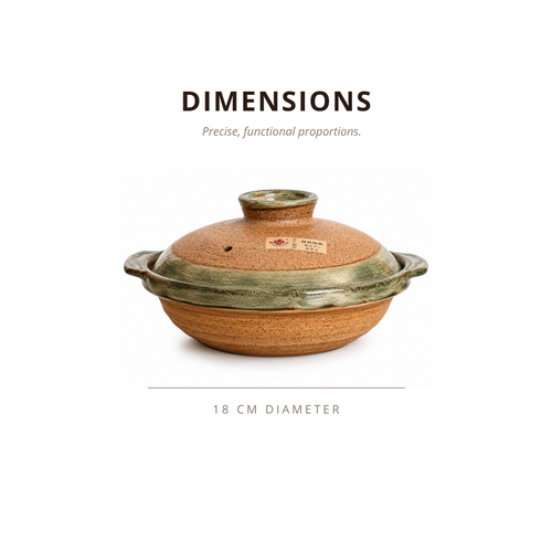 Green Artisan Clay Pot