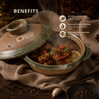 Green Artisan Clay Pot