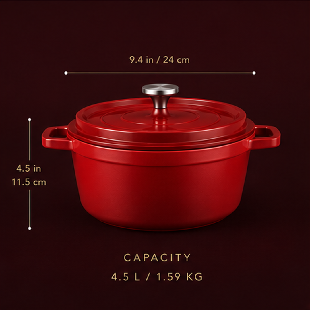 Terracento Ceramic Dutch Oven — 4.5L | Non-Toxic