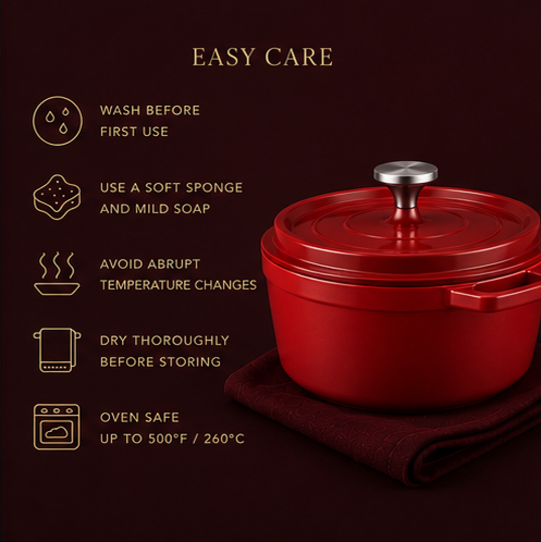 Terracento Ceramic Dutch Oven — 4.5L | Non-Toxic