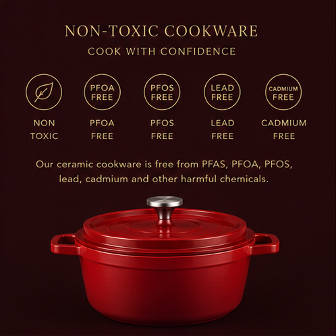 Terracento Ceramic Dutch Oven — 4.5L | Non-Toxic